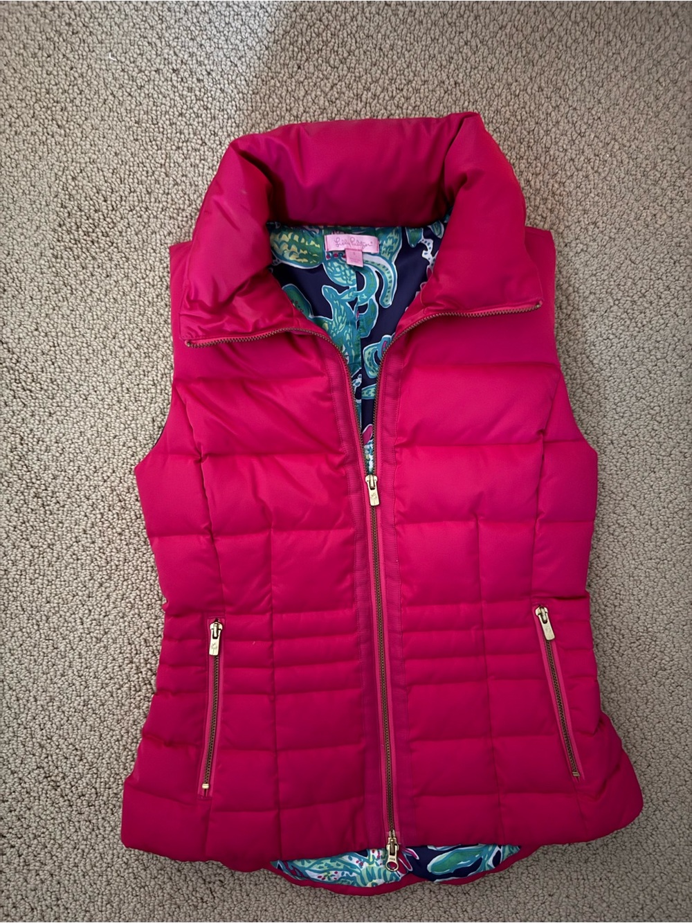 Lilly Pulitzer Elana Puffer Vest NWOT